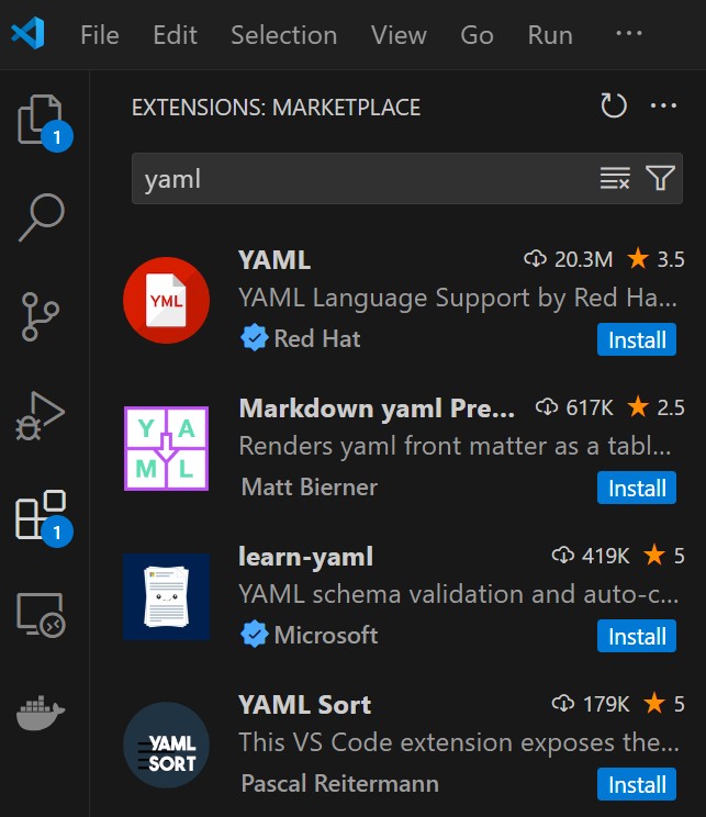 YAML擴充套件
